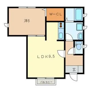 メイプルハイツ【1階】の間取り