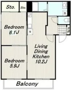 フローラル【2階】の間取り