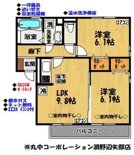メゾンけやき【1階】の間取り