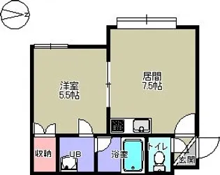 エミネンス旭町【3階】の間取り