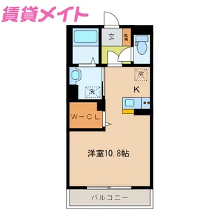 クレールエスパシオ【3階】の間取り