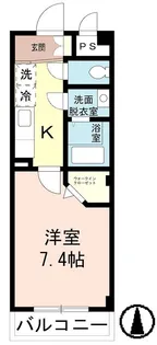 エストゥディオソレアード【2階】の間取り