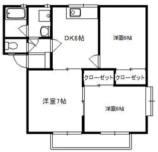 アドヴェル中川 C【1階】の間取り