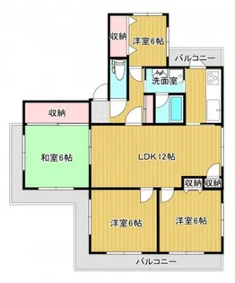 メゾン京山【1階】の間取り