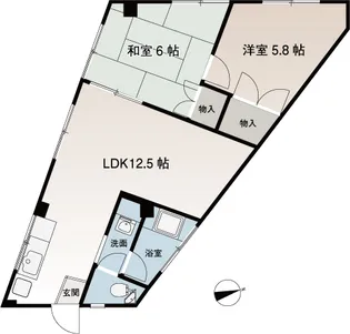 山田アパート【1階】の間取り