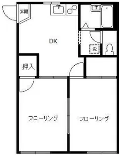オウク千駄木【1階】の間取り
