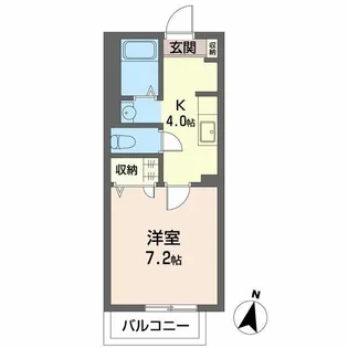 ハピネス中青木【2階】の間取り