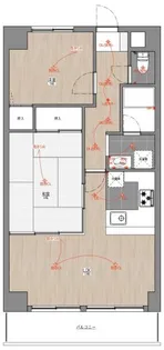 PRIVE JOTO-CHUO【4階】の間取り