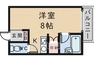 プレシア蛍池【2階】の間取り