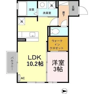 グラン マーチ B【1階】の間取り