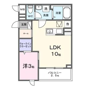 グレイスフル9【1階】の間取り