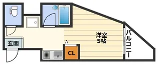 サンエスト南森町II【3階】の間取り