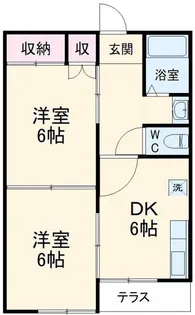 メゾン秀和【1階】の間取り
