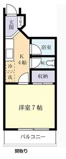 Kー1ビル【3階】の間取り