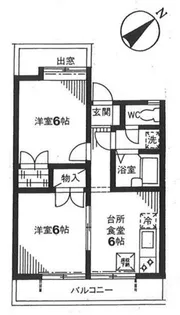 コーポ・アライ【1階】の間取り