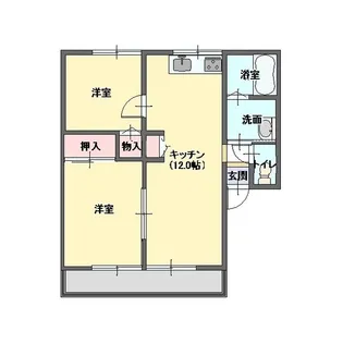ハイム竜地【2階】の間取り