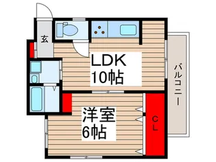 ラガール南行徳【4階】の間取り