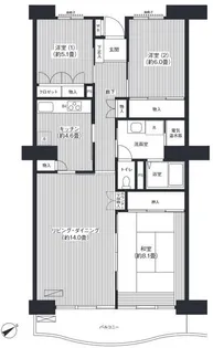 リバーサイド星川【4階】の間取り