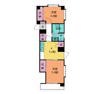 マンション三鈴NO.2【1階】の間取り