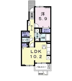 シャルシアン II【1階】の間取り