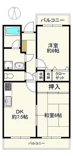 サンフラワーII【3階】の間取り