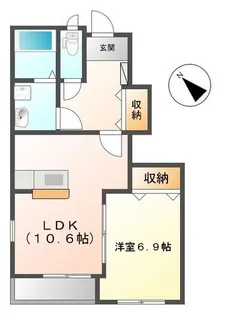 ビバル【1階】の間取り