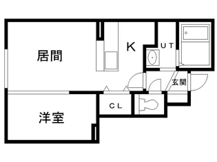 グランモアクラルテ【1階】の間取り