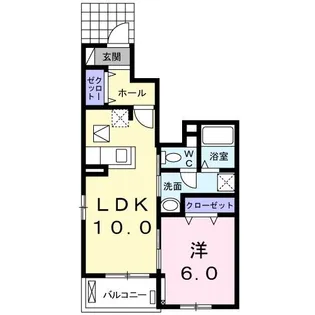 ミルキーウェイ II【1階】の間取り