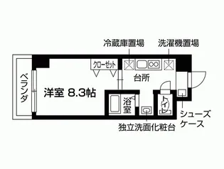 ブランメゾン堀川【9階】の間取り