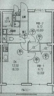ファミール土田【3階】の間取り