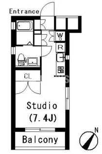ラティエラ祐天寺【1階】の間取り