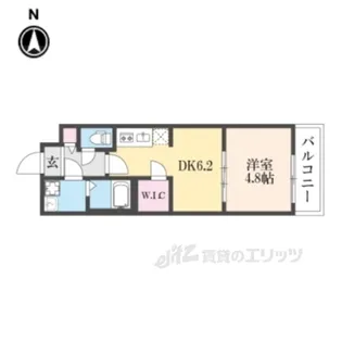 ファステート京都壬生フィエロ【4階】の間取り