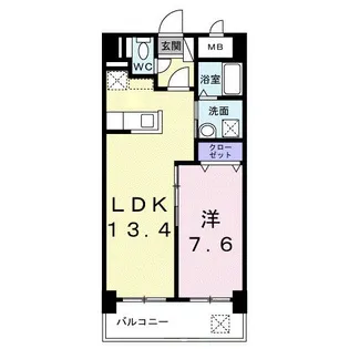 プレシャス ベース【4階】の間取り