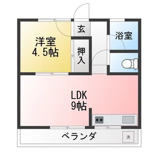 シャトーブランII【2階】の間取り