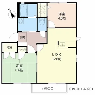 フルール・メゾン【2階】の間取り