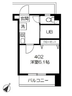 錦町 RESIDENCE【4階】の間取り