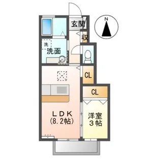 カーサ絆【1階】の間取り