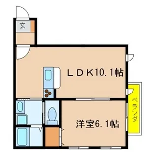 アプローズ【1階】の間取り