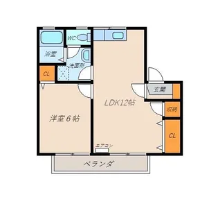 セジュールあさひ台【1階】の間取り