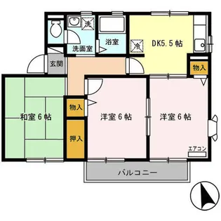 リベラ花渕 ABC【2階】の間取り