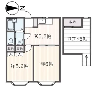 パティオヴィラ【2階】の間取り