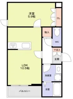 Green Toshin【2階】の間取り