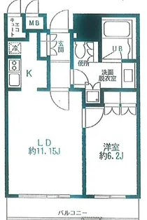 セントラルパークタワー ラ・トゥール新宿【12階】の間取り