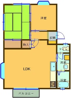 グランドールTAKI【2階】の間取り