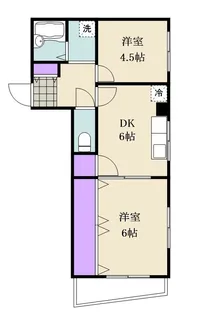 シャインビレッジ吉岡【3階】の間取り