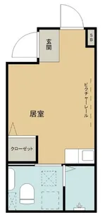 ハーモニーテラス千川【1階】の間取り