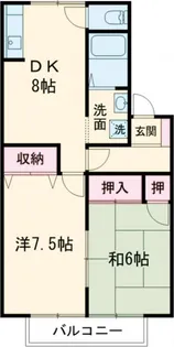 サンパティーク雅【1階】の間取り