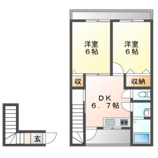 桜が丘テラス【2階】の間取り