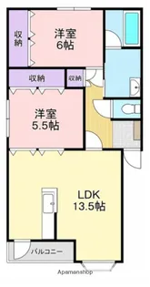 ボーベル【2階】の間取り