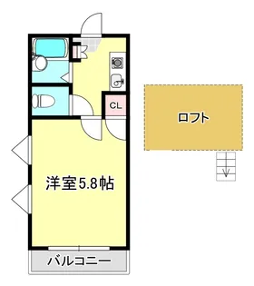 サンパレス【1階】の間取り